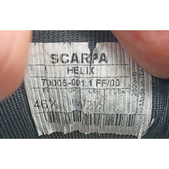 Scarpa Helix Shoes Mens Size 12.5 Suede Climbing Lace Up Comfort Made Italy 7000 - Picture 11 of 14